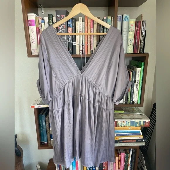 Free People Dusty Lavender Flowy Tunic Dress Size Small - Picture 3 of 5